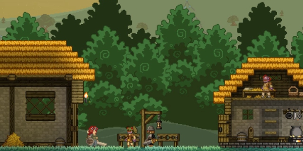 砍树建房子采集食物的游戏