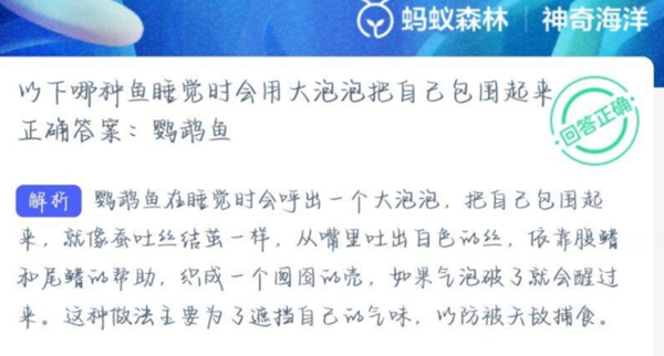 神奇海洋正确答案3.11